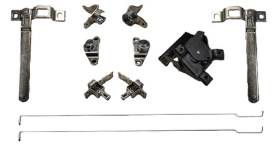 1981-87 Chevy/GMC Fleetside Tailgate Hardware Kit, 11pc, Handle, Rods, Gate and Bedside Trunions and Hinges Photo Main