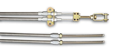 UNIVERSAL EMERGENCY BRAKE CABLES - STAINLESS STEEL HOUSING Photo Main