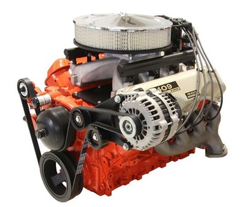 14" Classic Crate Engine, LS3 495 HP, Unpainted w Cast Finish SB Chevy Valve Covers Photo Main