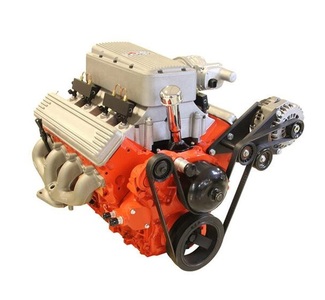 62 Fuelie Crate Engine, LS3 495 HP, Unpainted w Cast Finish SB Chevy Valve Covers Photo Main