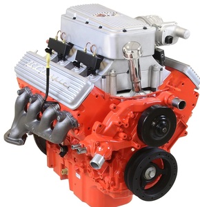 63 Fuelie Crate Engine, LS3 495 HP, Painted Orange w Cast Finish SB Chevy Valve Covers Photo Main