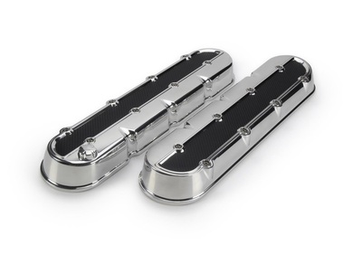 LS Valve Cover w CF Insert - Polished Photo Main