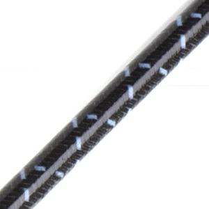 Plug Wire Kit LS 90D Coil to 180D Plug Cut to Fit Black w Blue Tracers Photo Main