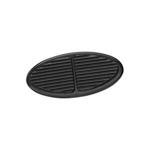 Standard Oval Black Brake Pedal Pad w Rubber Insert Photo Main