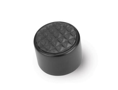 Black Steel Round Dimmer Cover Photo Main