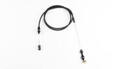 36" Hi-Tech Black Stainless Steel Housing EFI Throttle Cable w Black Fittings Photo Main