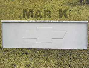1934-39 CHEVROLET FRONT BED PANEL - EMBOSSED BOWTIE Photo Main