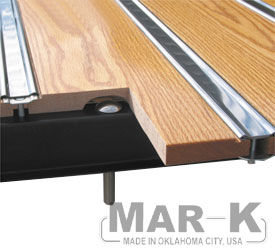 1955-57 2nd Chevy Oak Bed Wood Kit w/ Polished Hidden Strips and Hardware - Long Bed Stepside 89" Photo Main