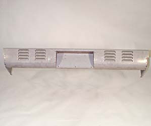 1957-87 CHEVROLET REAR ROLL PAN - LOUVERED 4 ROW W/ LICENSE BOX, LONG BED STEPSIDE 97" Photo Main