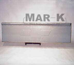 1967-72 CHEVROLET FRONT BED PANEL - EMBOSSED BOWTIE, FLEETSIDE STEEL FLOOR  Photo Main
