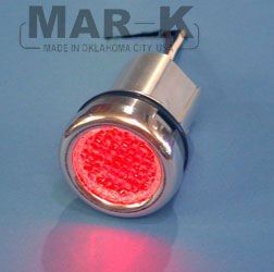 1967-87 Chevy Bed Roll Lights - Polished Aluminum w/ Red LED Light, Stepside Photo Main