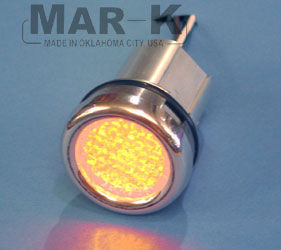 1967-87 Chevy Bed Roll Lights - Polished Aluminum w/ Amber LED Light, Stepside Photo Main