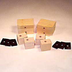 1940-46 CHEVY BED WOOD MOUNTING BLOCKS AND PADS - SHORT BED, STEPSIDE Photo Main
