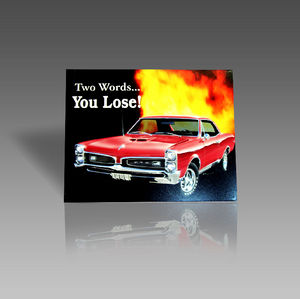 YOU LOSE METAL SIGN Photo Main