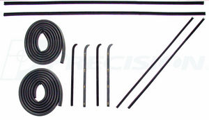 1960-63 Chevy/GMC Truck Door Seal Kit, Models w/ Metal Framed Door Glass - 10 pcs Photo Main