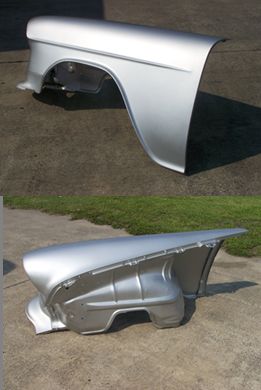 1955 Chevrolet Car - Right Front Inner/Outer Fender Assembly With Apron Photo Main