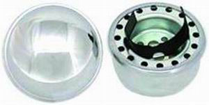 Chrome Steel Push-In Oil Filler Cap Photo Main
