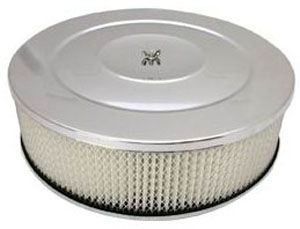  Performance Style Air Cleaner W/ Recessed Base 14" X 4" - Paper Element Photo Main