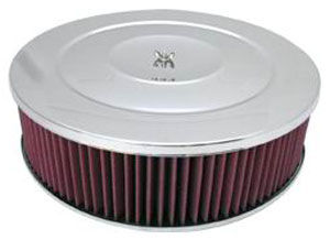  Performance Style Air Cleaner W/ Off-Set Base 14" X4" - Washable Element Photo Main