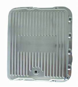 Polished Aluminum GM 700R4 & 4L60 Trans Pan - Finned  Photo Main