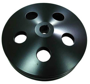 Black Double Groove GM Power Steering Pulley  Photo Main