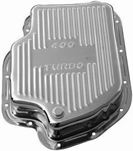 Chrome Steel Turbo 400 Transmission Pan-Finned  ( 3" Deep ) Photo Main