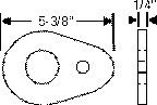 1947-55 Chevrolet Truck Seal for Steering Column at Toe Pan, Sponge Photo Main