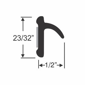 1955-59 Chevrolet Truck 1 Piece Door Glass Outer Wiper Photo Main