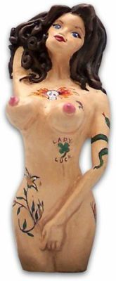 Cindy Brunette Naked Lady with Tattoos Shift Knob Photo Main