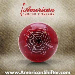 Red Spider Shift Knob with Metal Flake Photo Main