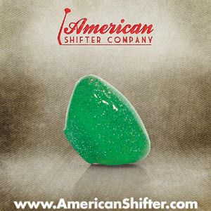 Clear Green with Sparkle Retro Shift Knob with Metal Flake Photo Main