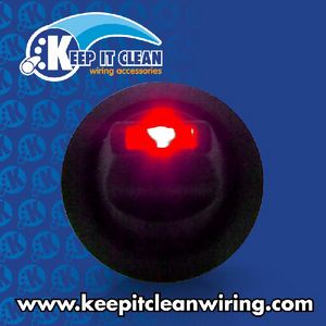 Lever Style LED Round Frame Switch - Red 20amp / 12vdc Photo Main