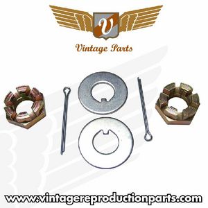 Early Ford Spindle Nut and Washer Kit - 1 PAIR Photo Main