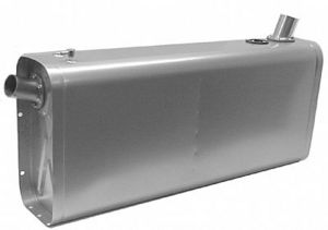 Universal Alloy Coated Steel Gas Tank w/ Angled Neck and Hose - 14 Gallon Photo Main