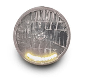 10 LED 7" Round Crystal Headlight Bulb Photo Main