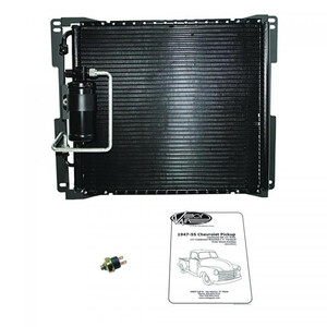 1947-55 Chevrolet Pickup SureFit Condenser Kit w/ Drier Fwd Mount Photo Main