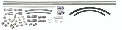 ProLine Stainless Steel AC line kit R-12 - 134a with 4-way bulkhead Photo Main