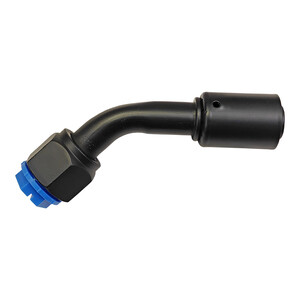 Standard Black Heater Beadlock Fitting - 45 Degree 5/8 Heater Hose Photo Main