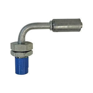 Bulkhead Beadlock Male Fitting - 90 degree NO 6 Reduced Barrier Hose Fitting Photo Main