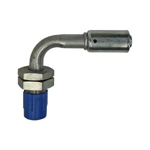 Bulkhead Beadlock Male Fitting - 90 degree NO 8 Reduced Barrier Hose Fitting Photo Main