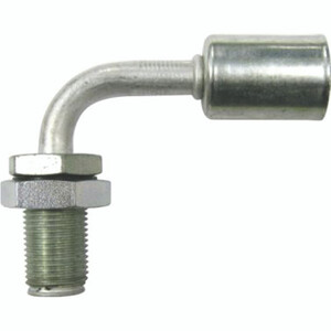 Bulkhead Beadlock Male Fitting - 90 degree NO 10 Hose Fitting Photo Main