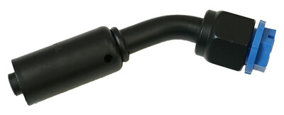 Beadlock O-Ring Black Fitting - 45 Degree NO 6 Reduced Barrier Hose Fitting Photo Main