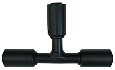 Beadlock Male Black T-Fitting NO 10 Reduced Barrier Hose Photo Main