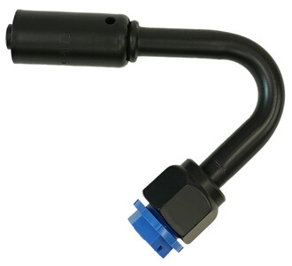 Beadlock O-Ring Black Fitting - 135 Degree NO 6 Reduced Barrier Hose Fitting Photo Main