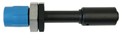 Bulkhead Beadlock Black Male Fitting - Straight NO 8 Reduced Barrier Hose Fitting Photo Main
