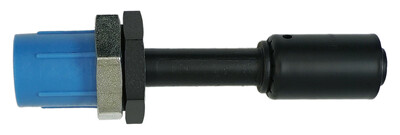 Bulkhead Beadlock Black Male Fitting - Straight NO 10 Reduced Barrier Hose Fitting Photo Main