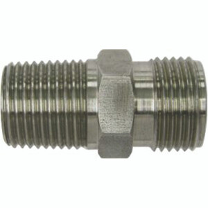 Stainless NO 10 male O-ring to 1/2 inch NPT adapter - Heater Photo Main