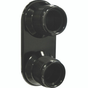 Streamline Black Anodized Aluminum 2-Way Bulkhead Plate for Heater 10-10 Male O-Ring Photo Main