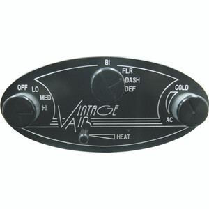Gen II Streamline ProLine Oval Control Panel with Black Anodized Finish Photo Main