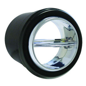 Standard Series Louver for 2.5-Inch Hose Chrome w/ Black Bezel Photo Main